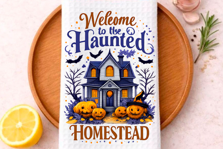 Halloween Kitchen Towel PNG, Funny Halloween PNG