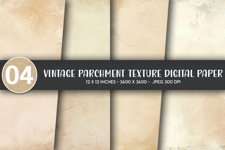 Vintage Parchment Texture Digital Paper