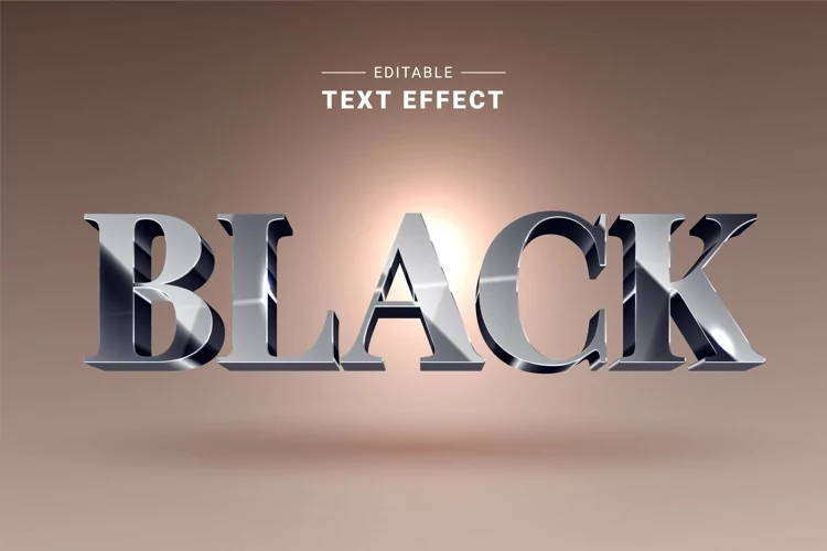 Editable Text Effect for Illustrator. Vector Graphic styles