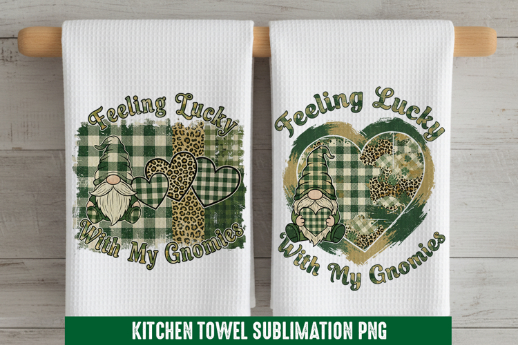 Feeling lucky - Kitchen Towel Sublimation, Kitchen Towe