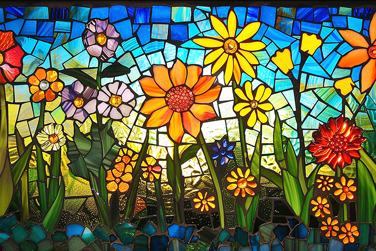 Stained Glass Texture Image 14