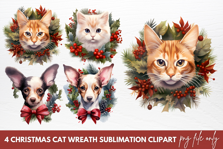 Christmas Wreath Clipart Image 6