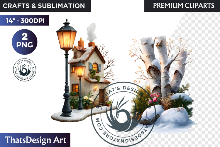 Winter Watercolor Clipart Image 14