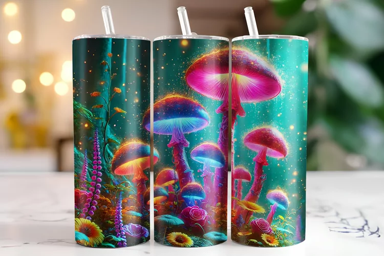 Mushroom Tumbler Wrap | Sublimation | Tumblers