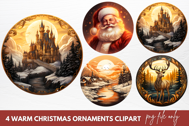Christmas Ornaments Clipart Image 4