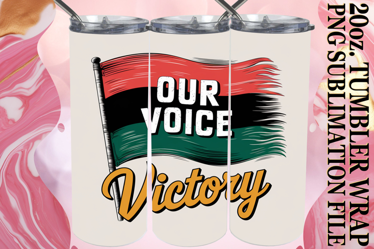 PLAYFUL SPIRITS 20oz TUMBLER WRAP, Juneteenth