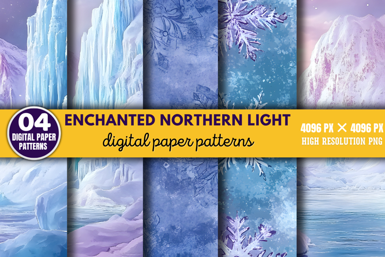 Enchanted Northern Light Backgrounds PNG