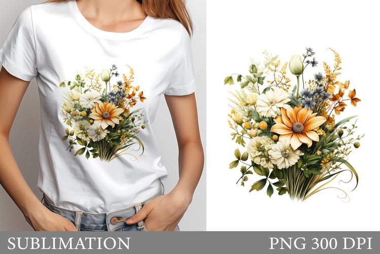Wildflowers Sublimation. Wildflowers T-Shirt Sublimation