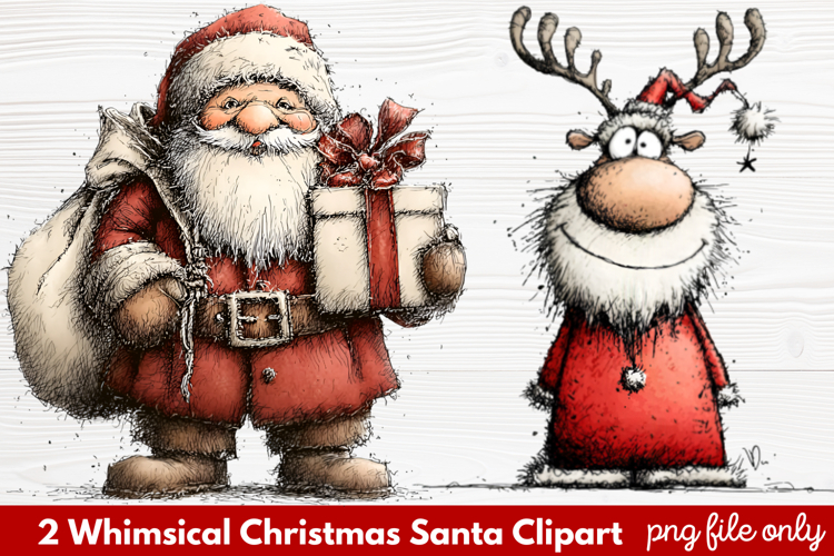 Cute Santa Clipart Image 10