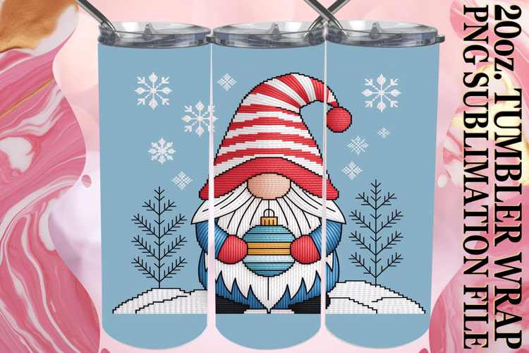 WHIMSICAL ESCAPES 20oz TUMBLER WRAP, Gnomes