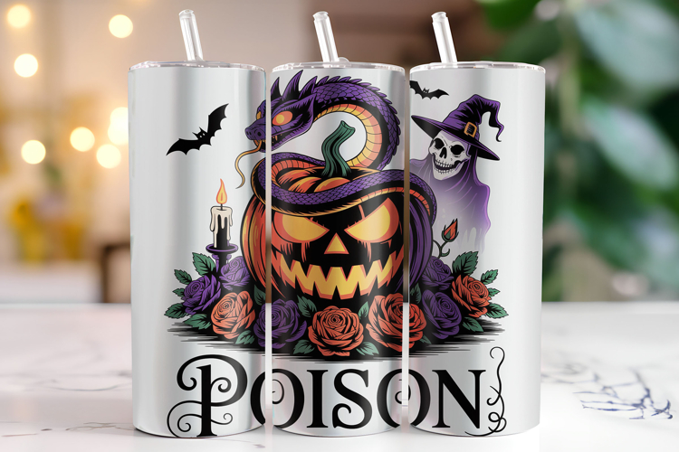 Halloween Tumbler Wrap | Sublimation | Tumblers