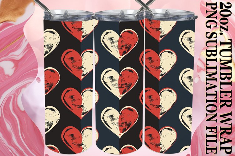 Love & Hearts Sublimation - 20oz Wrap example image 1