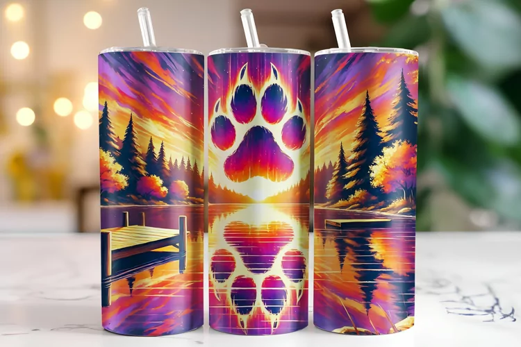 Paw Tumbler Wrap | Sublimation | Tumblers