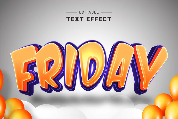 Editable Text Effect for Illustrator. Vector Graphic styles