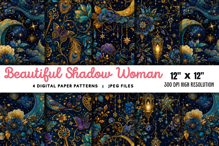 Beautiful Shadow Woman Backgrounds JPG