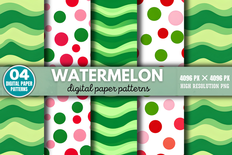 Watercolor Watermelon Clipart Image 12