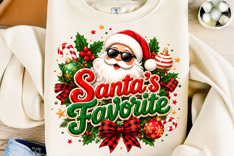 Santa’s Favorite Christmas PNG