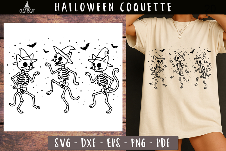 Cat Skeleton Svg Image 6