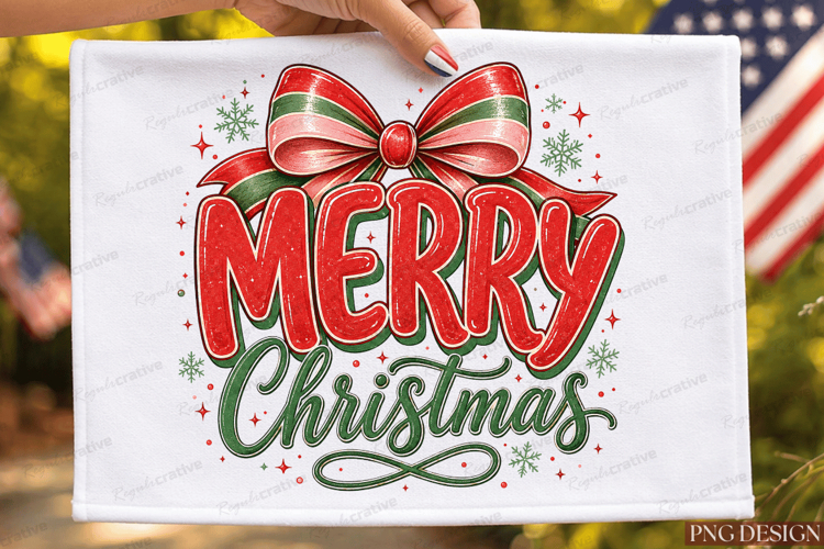 Coquette Merry Christmas Sublimation Design,Merry Christmas