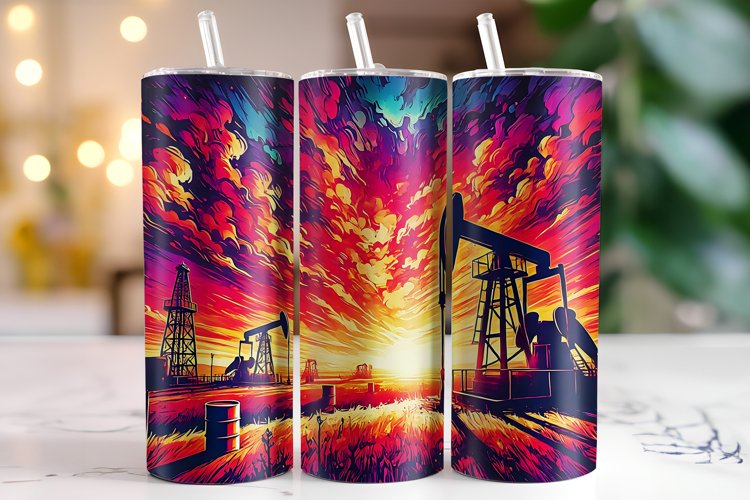 Sunset Tumbler Wrap | Sublimation | Tumblers example image 1