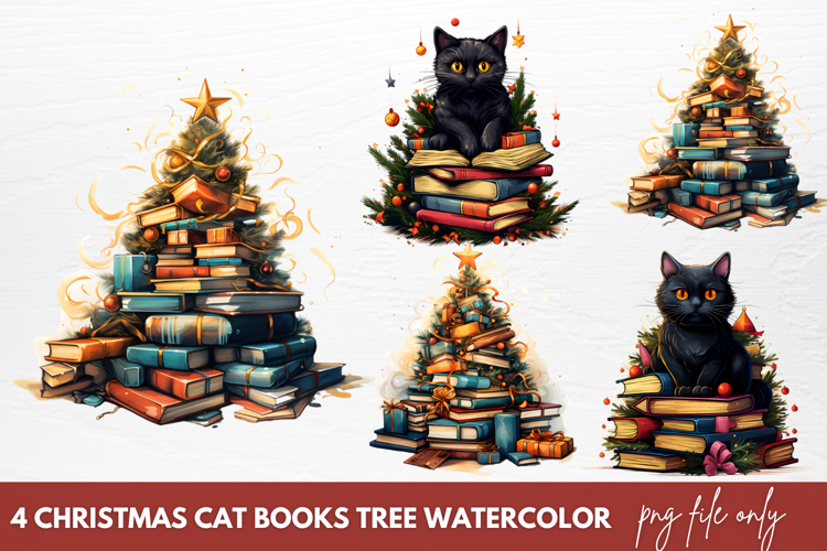 Watercolor Book Clipart Image 18