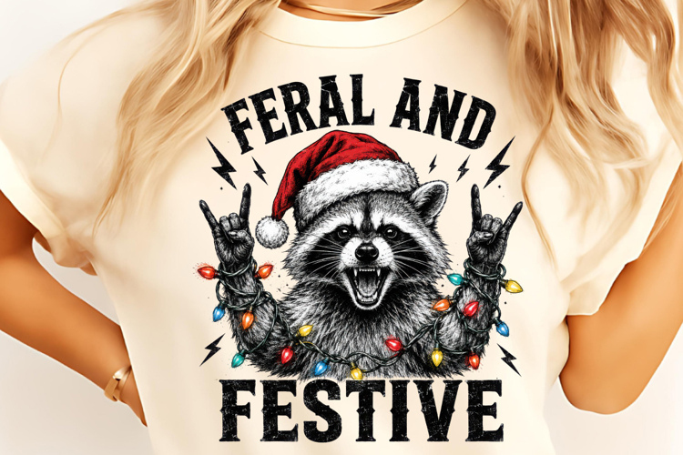 Feral and Festive PNG, Trending Christmas PNG, Christmas PNG