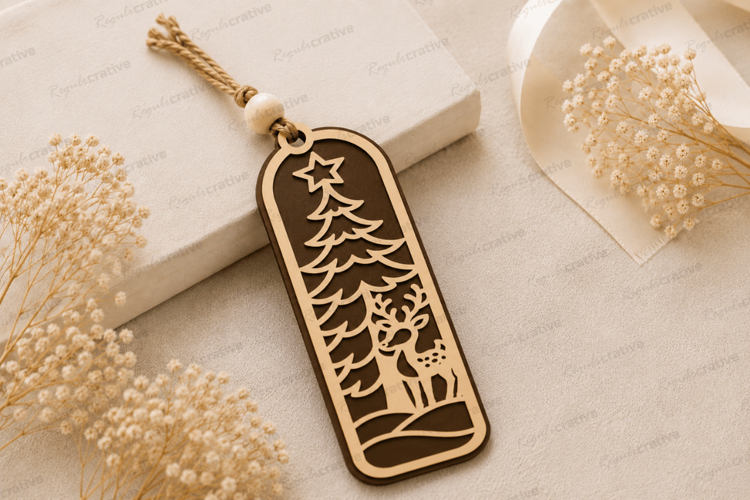 Pine Tree Bookmark Laser Cut SVG File pine tree svg, pine
