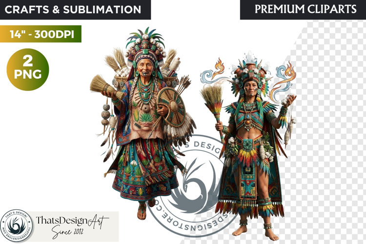 Aztec Deities Pantheon Cliparts | Ancient Mythology gods PNG