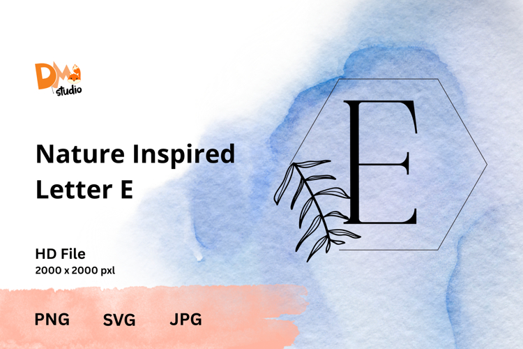 Leaf Monogram Svg Image 22