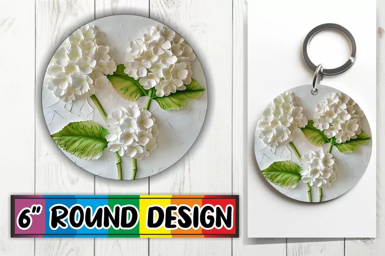 Petal Bliss: Sublimation Circle Design