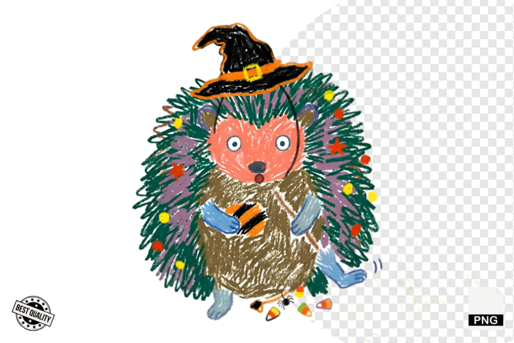 Halloween Hedgehog Clipart