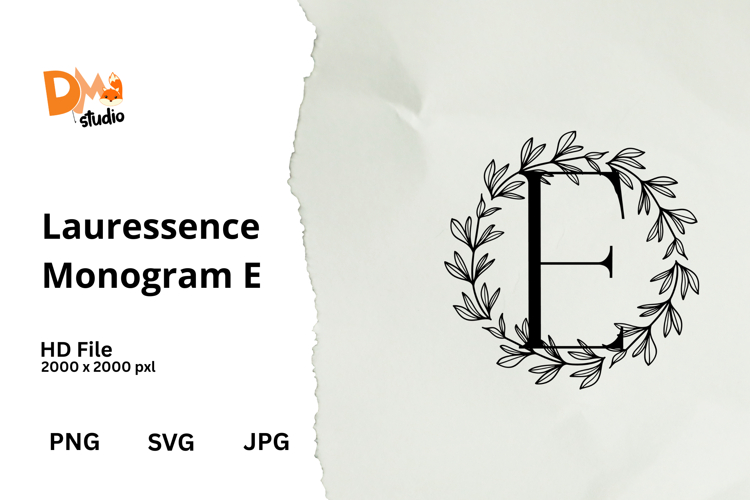 Floral Monogram Letter Svg Image 2