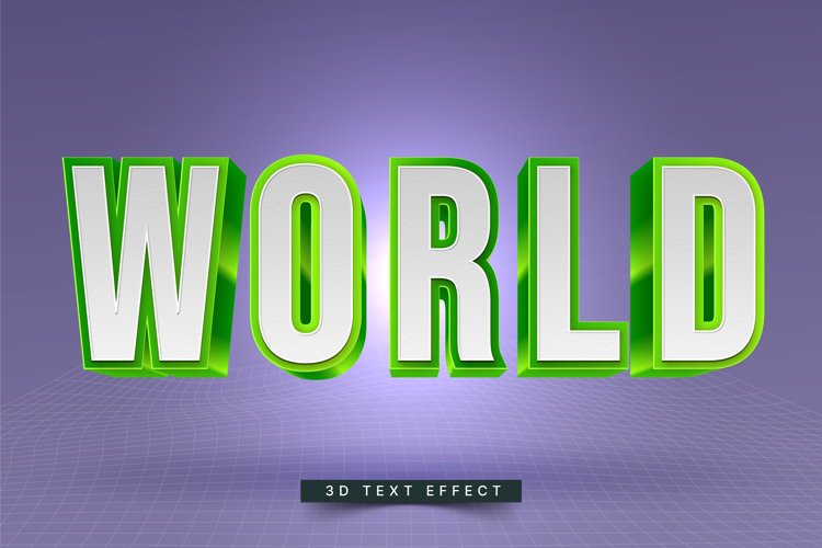 Editable Text Effect for Illustrator. Vector Graphic styles example image 1
