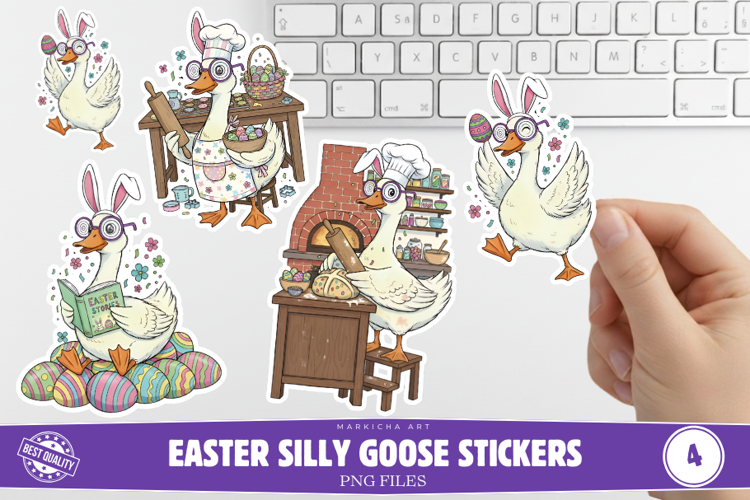 Easter Silly Goose Stickers