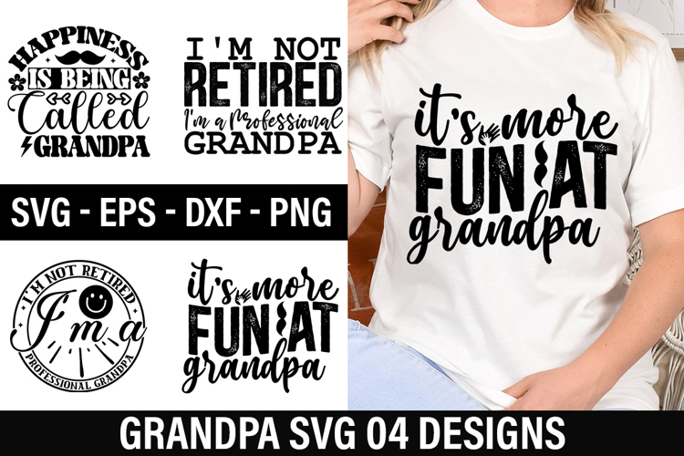 Grandpa SVG Design - Happiness is Being called Grandpa