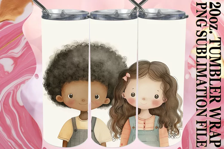Colorful Kids Dream: Watercolor Tumbler Charm