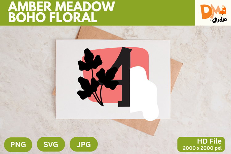 Boho Floral Svg Image 13