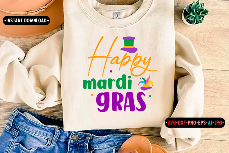 Happy mardi gras Quotes SVG Design, Mardi gras