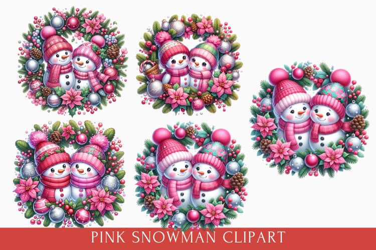 Cute Snowman Clipart Image 20