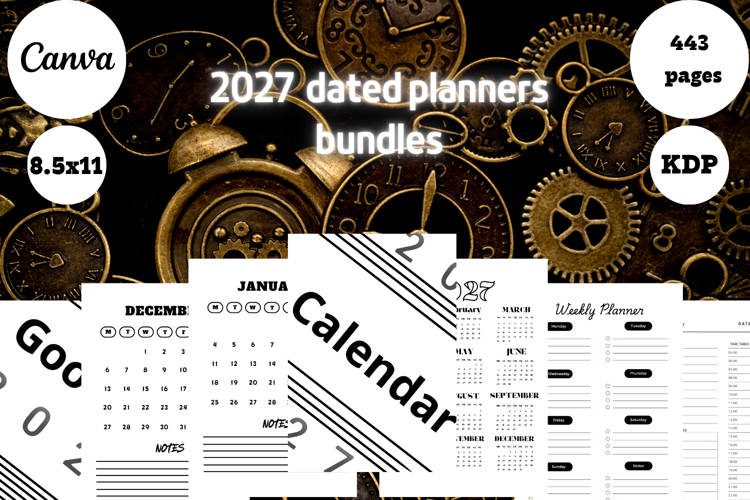 Best Simple 2027 Dated Planners Bundle 4