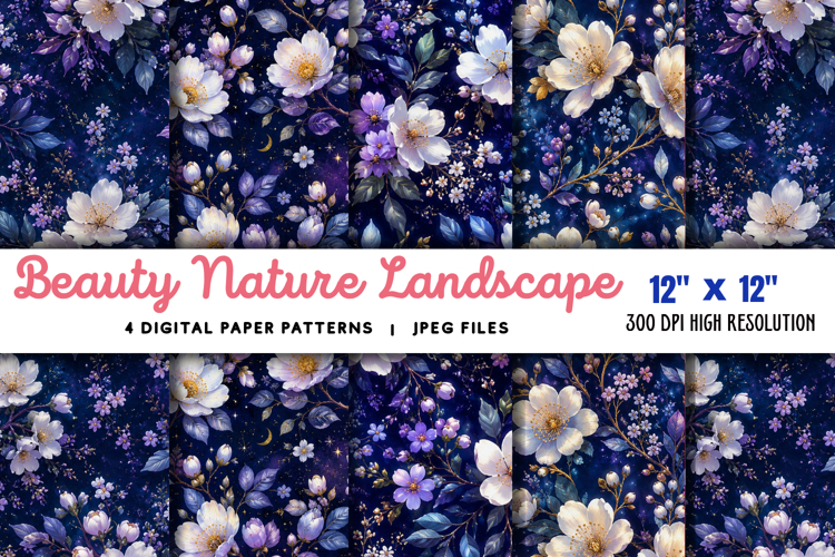 Beauty Nature Landscape Blossoming Trees JPG