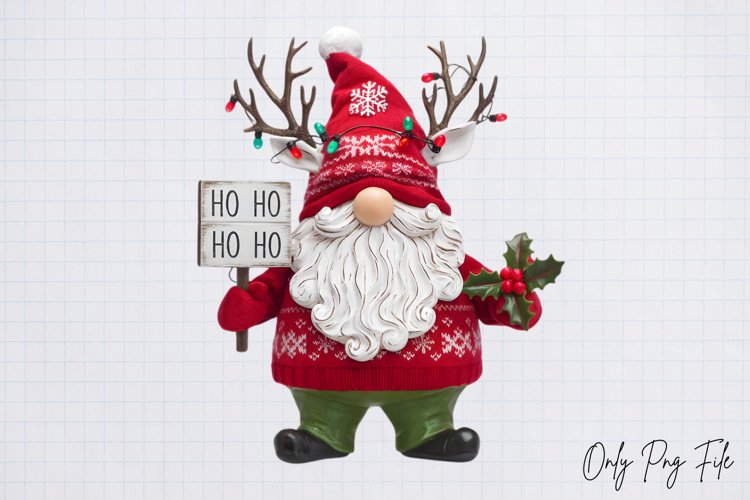 Cute Christmas Gnome Sublimation PNG