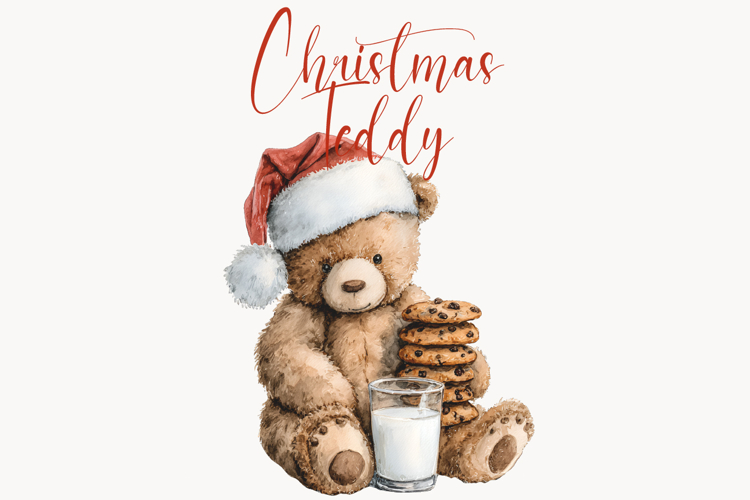 Cute Watercolor Teddy Bear Clipart