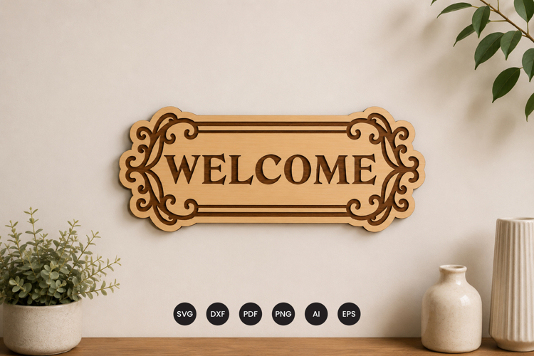 Welcome Sign Lasercut