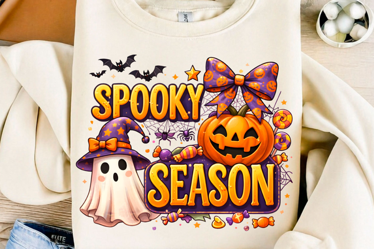 Spooky Season Ghost Pumpkin Halloween PNG