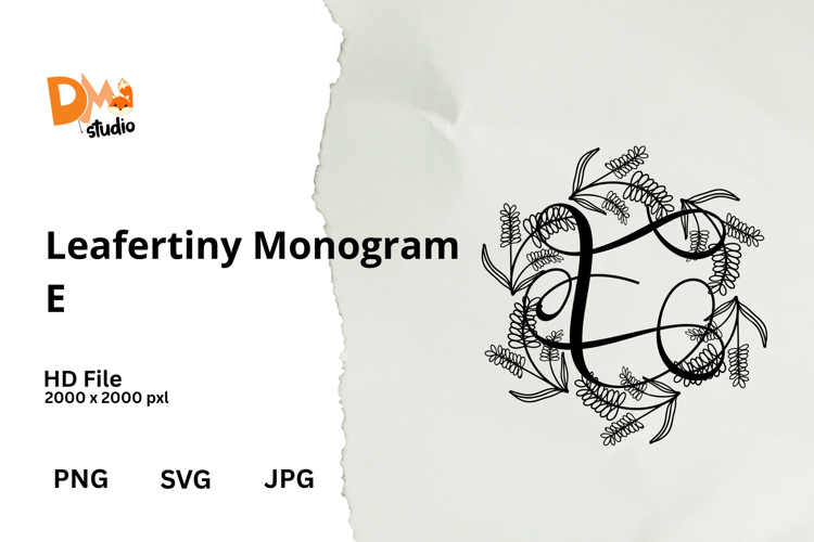 Floral Monogram Letter Svg Image 10
