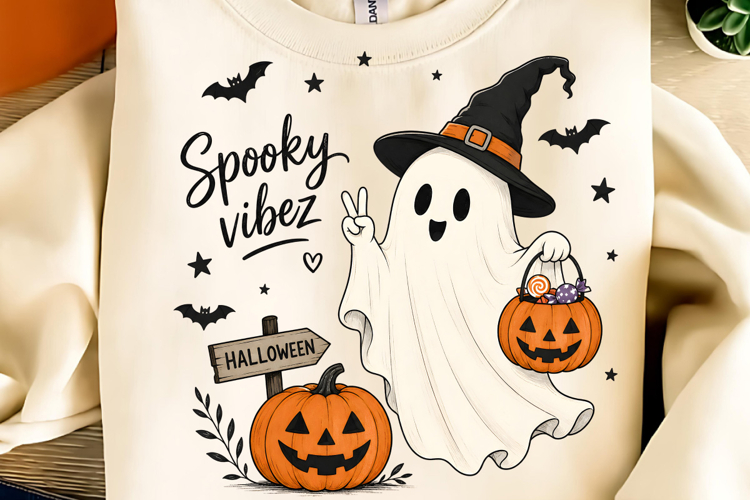 Spooky Vibes PNG, Funny Halloween PNG, Spooky Season PNG