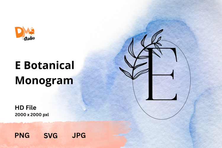 Leaf Monogram Svg Image 8