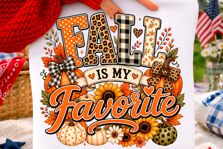 Fall Is My Favorite Pumpkin PNG