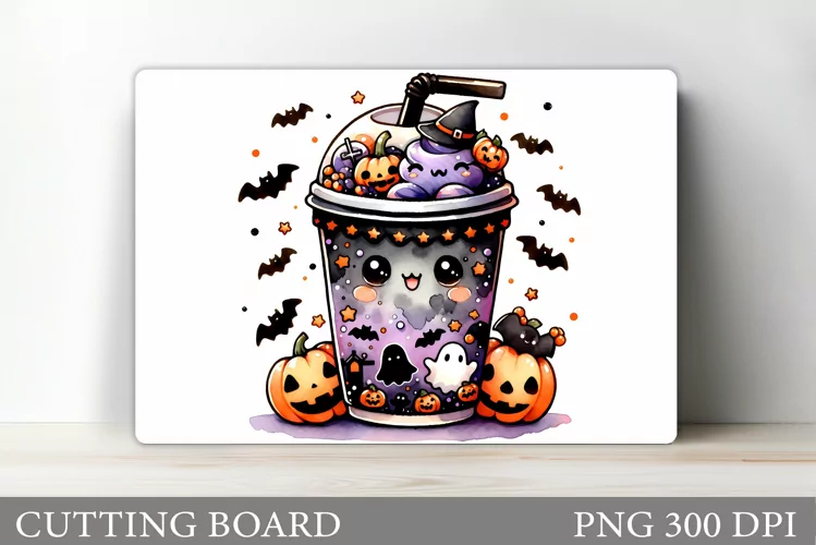 Halloween Drink Cutting Board. Halloween Cutting Board